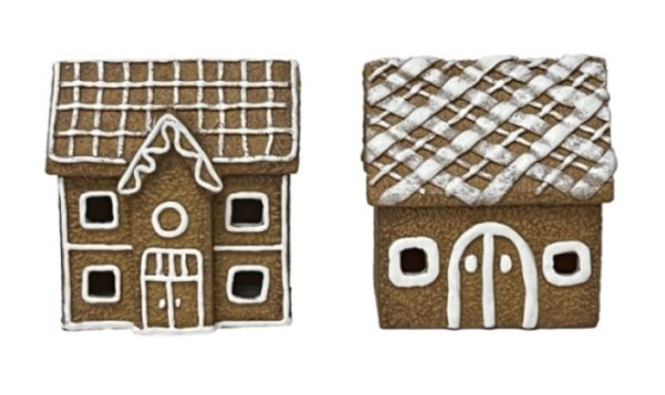 Pepparkakshus vinter stuga med belysning