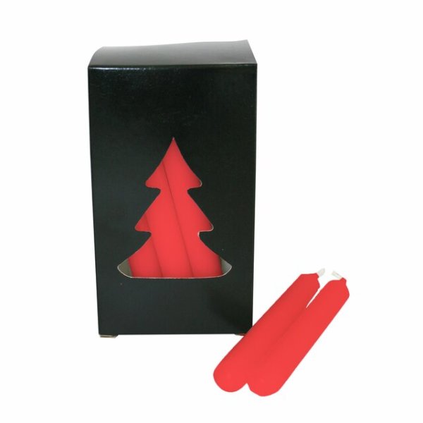 Röda ljus / stearinljus Julgransljus till ljusstakar 20-pack