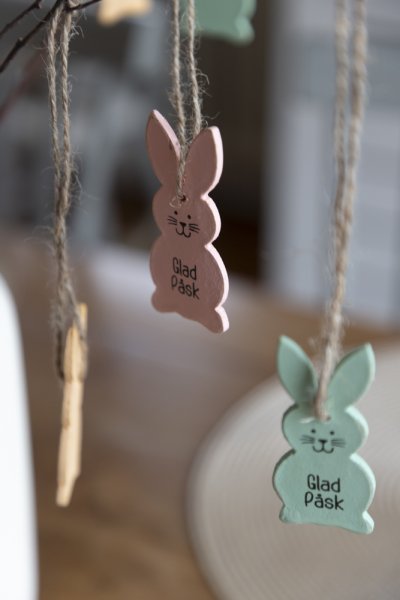 Färgglad kanin Glad Påsk