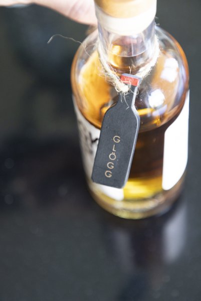 Pepparkaks tags/skylt julbestyr