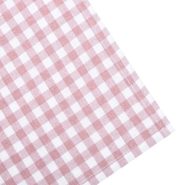 Kökshandduk i vitt och rosa