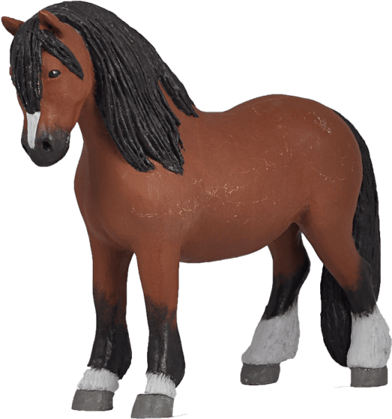 Hästen Silas en brun ståtlig skönhet med svart man att dekorera med. Designad av Erkers Marie Persson Leksand. Unik i sin stil