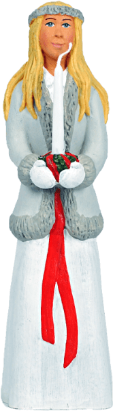 Tärna Lisa med ljus att dekorera med. Designad av Erkers Marie Persson Leksand. Unik i sin stil och modell. Ett Svenskt hantverk