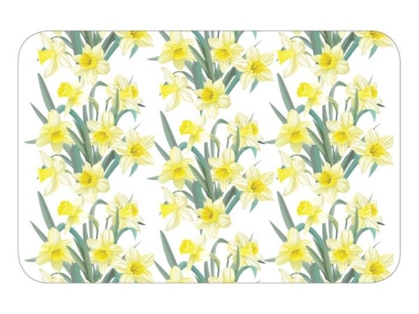 Bordstablett påsk med gula påskliljor