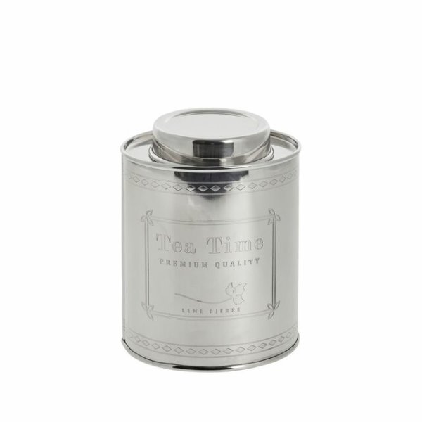 Vacker och elegant Te burk i silver 