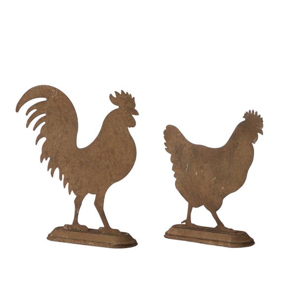 Rostig Tupp och Höna att dekorera med